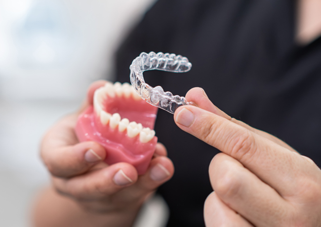 ClearCorrect transparent aligner used for teeth straightening treatment in Austin, TX