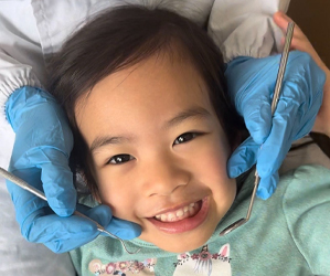 Child receiving preventive dental checkup during pediatric dental visit in Austin, TX